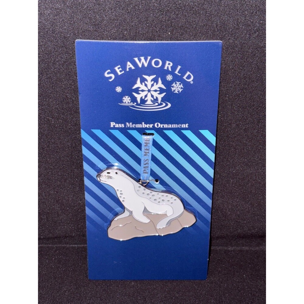 Sea World Orlando Sea Lion Passholder Ornament 2025 New Pass Member Seaworld